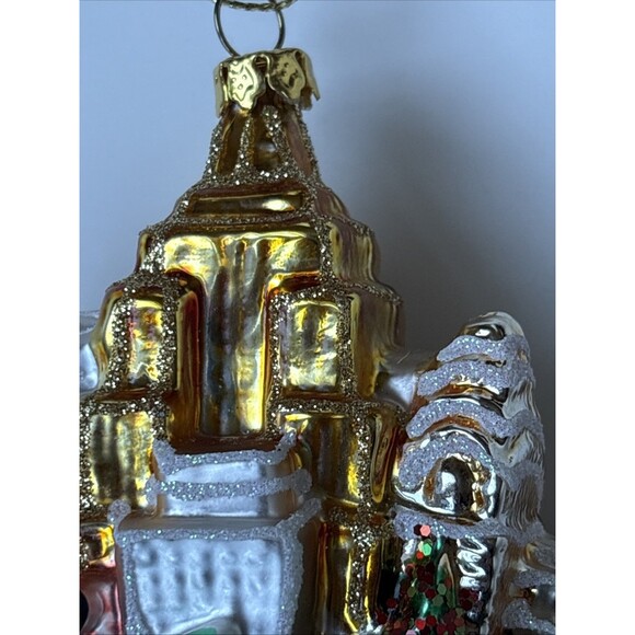 EUC The Big Apple New York Landscape Polish Mouth Blown Glass Christmas Ornament - Picture 6 of 11